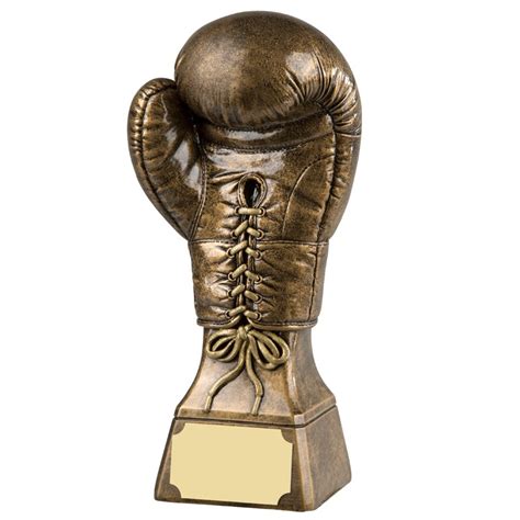 Detailed Gold Boxing Glove Trophy