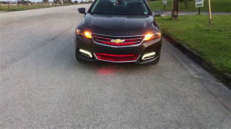 2019 Chevy Impala Grill Led Lights Type S Youtube