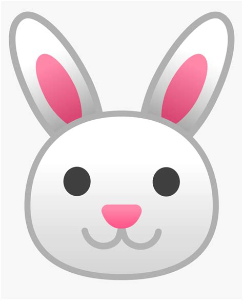 And Hares,head,nose,easter Art,domestic - Emoji Bunny, HD Png Download