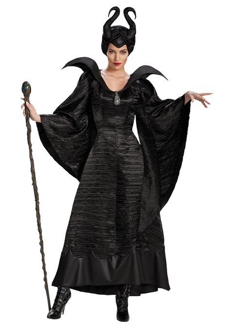Movie mulan cosplay costume women princess dresses halloween costumes for adult. Adult Deluxe Maleficent Christening Black Gown Costume