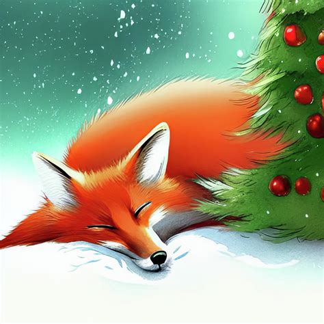 Fox Asleep Painting By Bob Orsillo Fine Art America