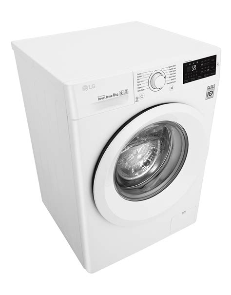 Lg 8kg White Front Load Washer Inverter Direct Drive 6 Motion Dd