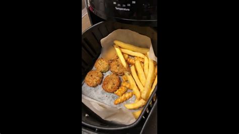 How To Make Fries And Kebab Cutlet Using Air Fryer W Parchment
