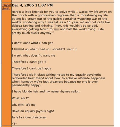 Taylor Swifts Old Myspace Comments And Photos Are Truly Remarkable