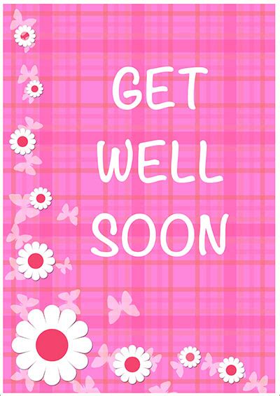 Free printable 'get well' card templates including designs with hearts, a big yellow smiley face, flowers and a boat out at sea. Printable Get Well Cards
