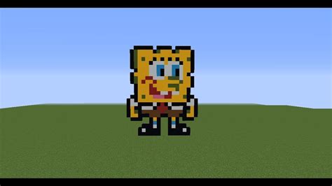 Minecraft Speed Build Pixel Spongebob 300 Subscribers Special Youtube