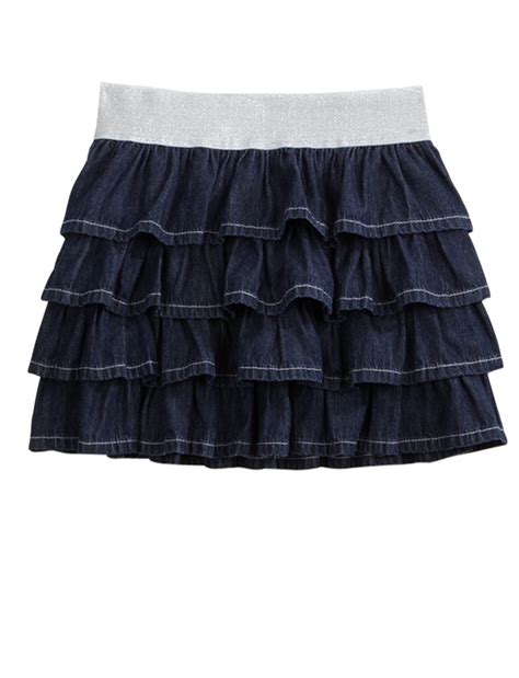 Girls Clothing Skirts And Skorts Ruffle Denim Skirt Shop Justice