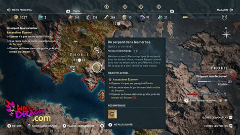Assassin's Creed Odyssey Grotte De L'oracle - Vous vaincrez Elpenor durant la quête Un serpent dans les herbes au