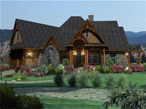 Two- Story House One Story Rustic House Plans, large ... Hillside arts crafts bungalow house floor plan by home rustic birdhousescabinberkeleywoodbird houses.