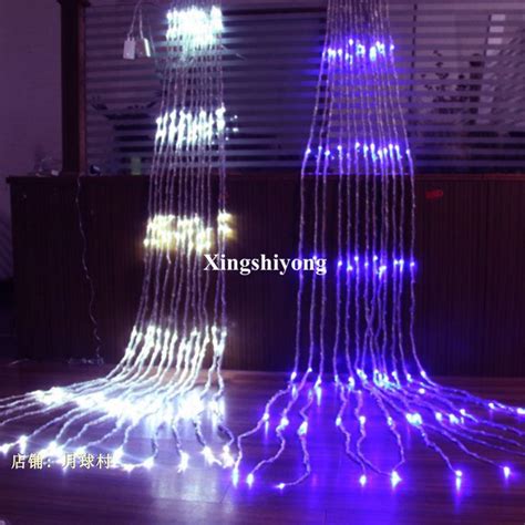 6mx3m 640 Led Water Flow Snowing Effect Curtain Led Waterfall String