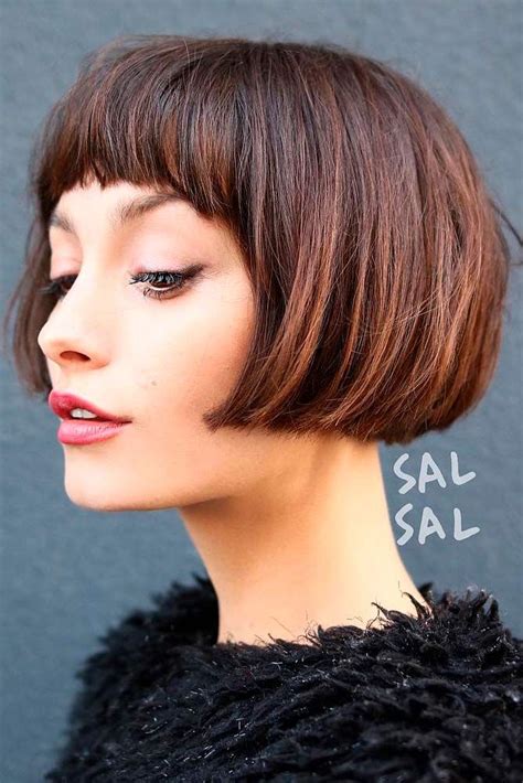 Bob Haircut With French Fringe Find Your Perfect From These Pretty