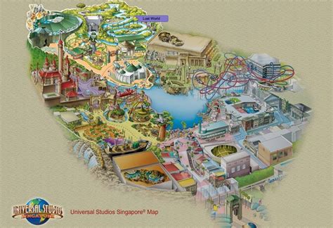 Universal Studios Singapore Map Universal Studios Singapore Theme