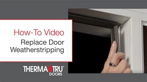 How To Replace Door Weatherstripping Youtube