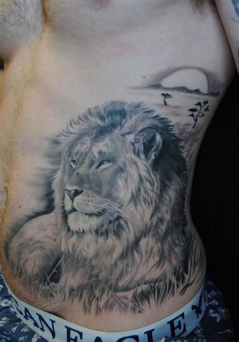 Off The Map Tattoo Tattoos Body Part Side Lion In A Field