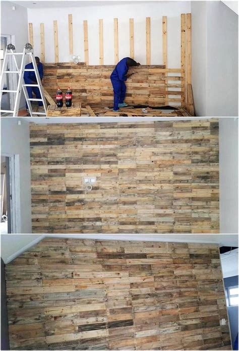 Eco Friendly Ways To Utilize Old Pallets For Your House Beauty Wood Panel Walls Wood