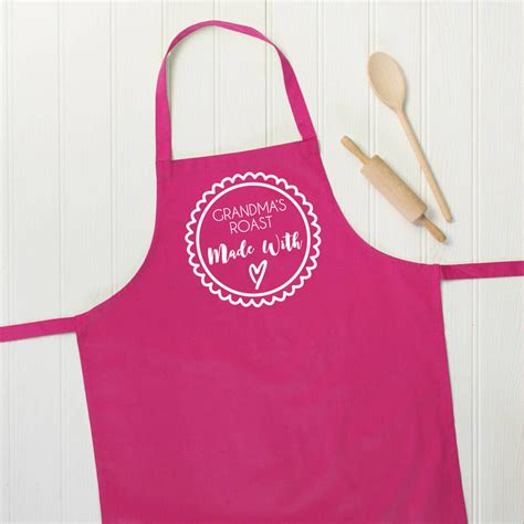 Made With Love Personalised Apron Lovetree Design