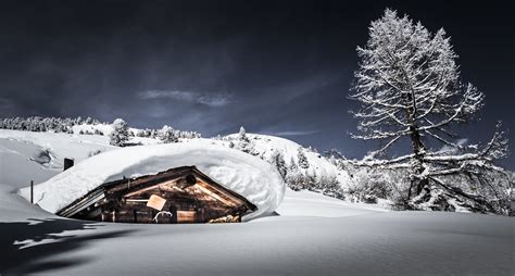 Maybe you would like to learn more about one of these? Switzerland: Snowy swiss Mountain Cabin | Heavy load on a ...