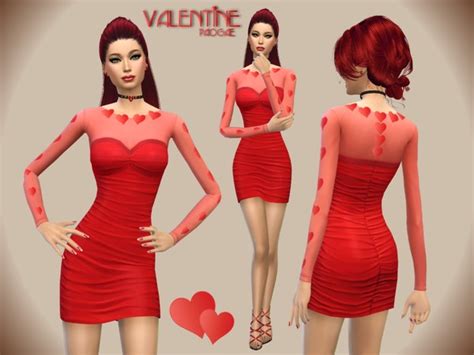 Valentine Dress By Paogae At Tsr Sims 4 Updates