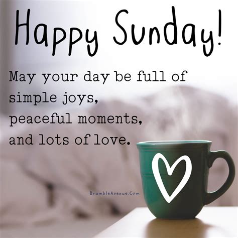 Happy Sunday Coffee Mug Image Quote Bramble Avenue