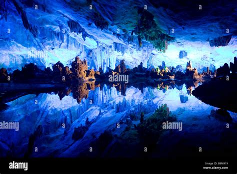 Reed Flute Cave In Guilin Guangxi Province China Stock Photo Alamy