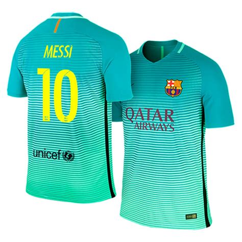 Nike Barcelona Lionel Messi 10 Soccer Jersey Alternate Logo 1617