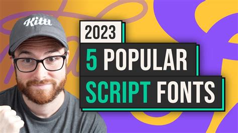 5 Popular Script Fonts To Use In 2023 Youtube