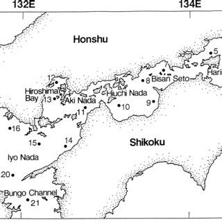 Inland sea japan map autobedrijfmaatje. Map of the Inland Sea of Japan with the locations of sampling stations. | Download Scientific ...