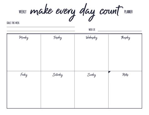 PDF A4 Weekly Planner printable Calendars & Planners Paper Paper