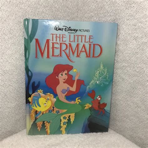 The Little Mermaid Book Walt Disney Classic Ariel Flounder Sebastian
