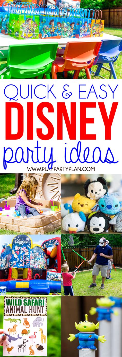 12 Easy Disney Themed Birthday Party Ideas That