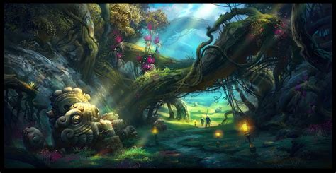 Fantasy Forest Magic Forest Fantasy World Fantasy Art Mountain