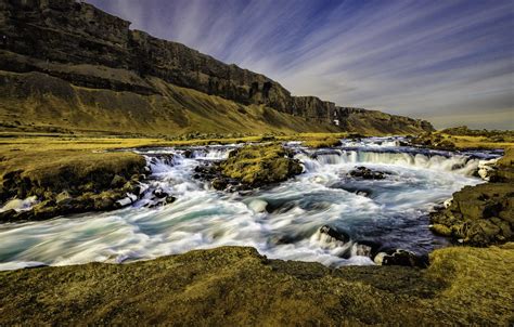 Wallpaper Mountains River Rocks Stream Iceland Iceland Images For