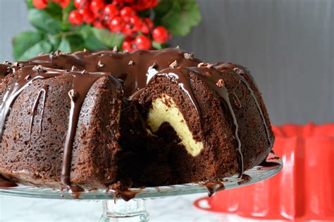 Frost with your favorite chocolate frosting. Love is in my tummy: Cheesecake filled Chocolate cake