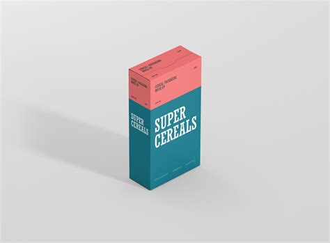 Download Cereals Box Mockup Slim Size - Premium and Free Mockups