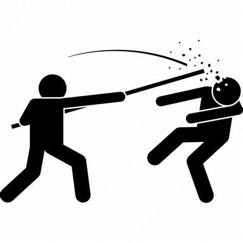 Attack Hit Knock Stick Weapon Icon Download On Iconfinder