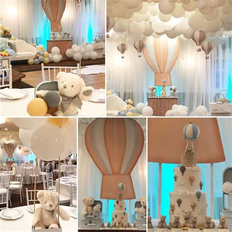 What's a party without balloons? Hot Air Balloon Baby Shower Party Ideas | Hot air balloon ...