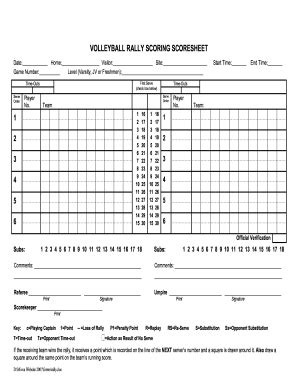 26 Printable Volleyball Scoresheet Forms And Templates Fillable