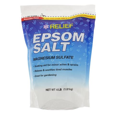 It was first distilled in the town of epsom, england, hence its name. Relief MD Epsom Salt - Shop Bubble Bath & Salts at H-E-B
