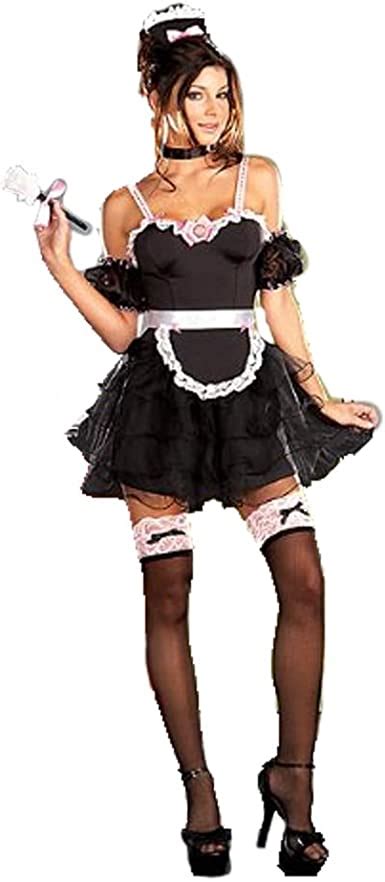Sexy French Maid Outfit Adult Dress Halloween Costume