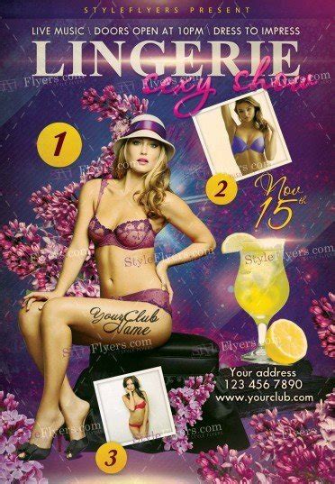 Lingerie Sexy Party Psd Flyer Template 12717 Styleflyers