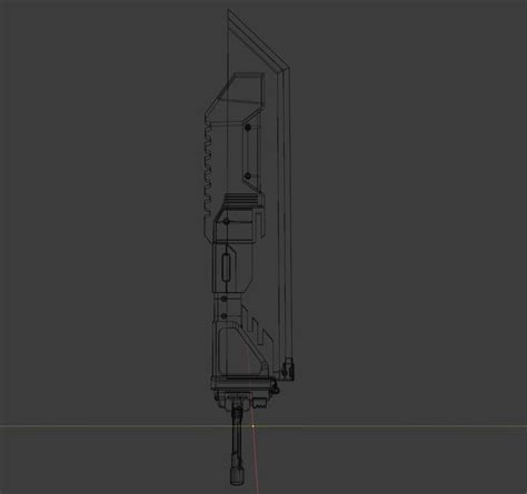 3d Model Sci Fi Heavy Sword Vr Ar Low Poly Cgtrader