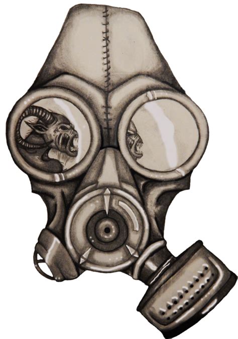 Gas Mask Drawing Hd Png Download Original Size Png Image Pngjoy