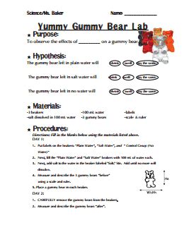 Osmosis through the cell membrane of an egg. Egg Osmosis Lab Worksheet - worksheet