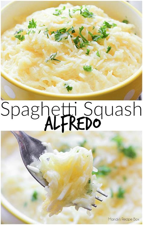 Spaghetti Squash Alfredo Mandys Recipe Box