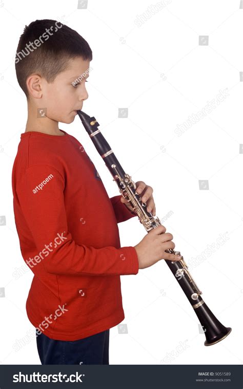 Young Boy Playing The Clarinet Stock Photo 9051589 Shutterstock