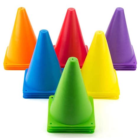 Buy Faswin 30 Pack 7 Inch Plastic Traffic Cones Sport Training Agility