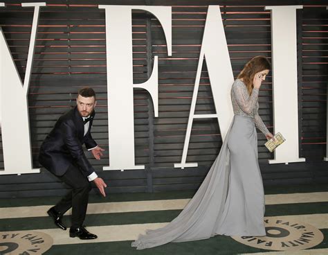 Justin Timberlake And Jessica Biel Arrive At The Vanity Fair Oscar Party In Beverly Hills