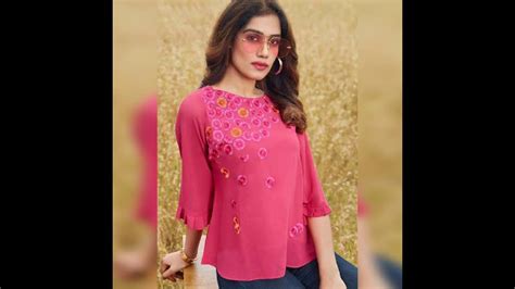 Stylish Top Designs 2021 For Girls Trendy Top Design Jeans Top