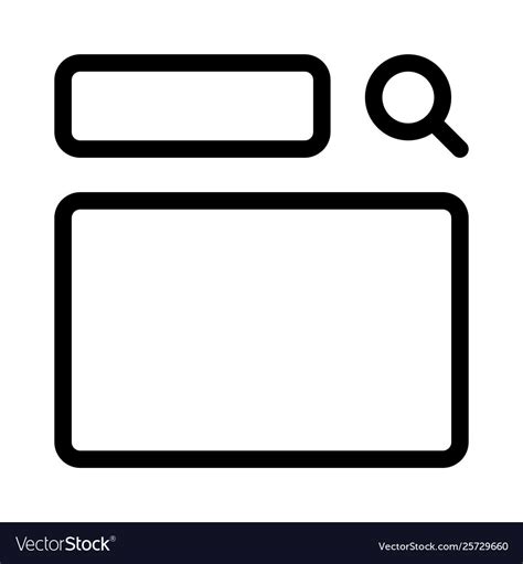 Online Search Bar With Results Template Layout Vector Image