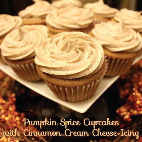 Easy Peasy Pumpkin Spice Cupcakes With Cinnamon Cream Cheese Icing